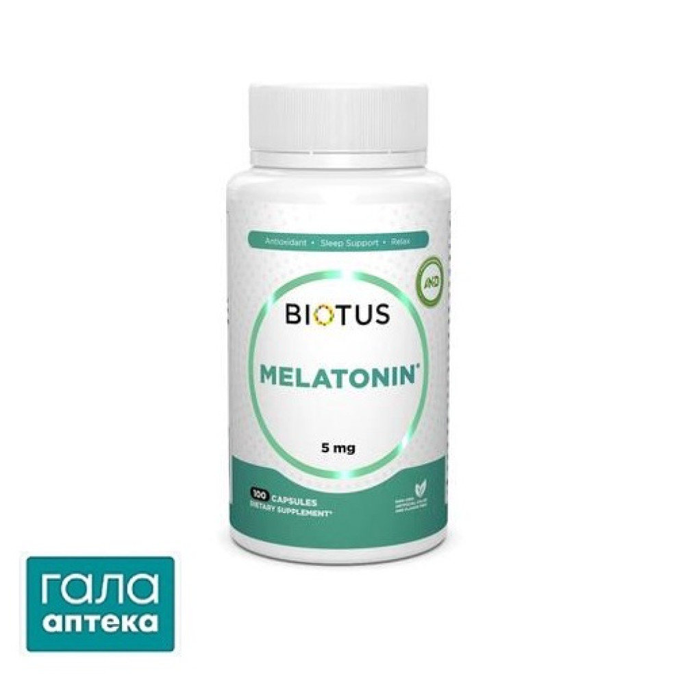 Biotus Мелатонін капс. 5мг №100
