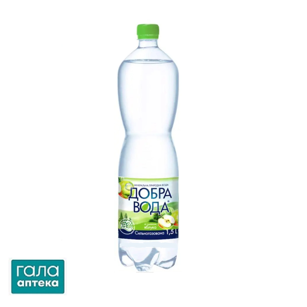 Добра вода 1,5л зі смаком яблука