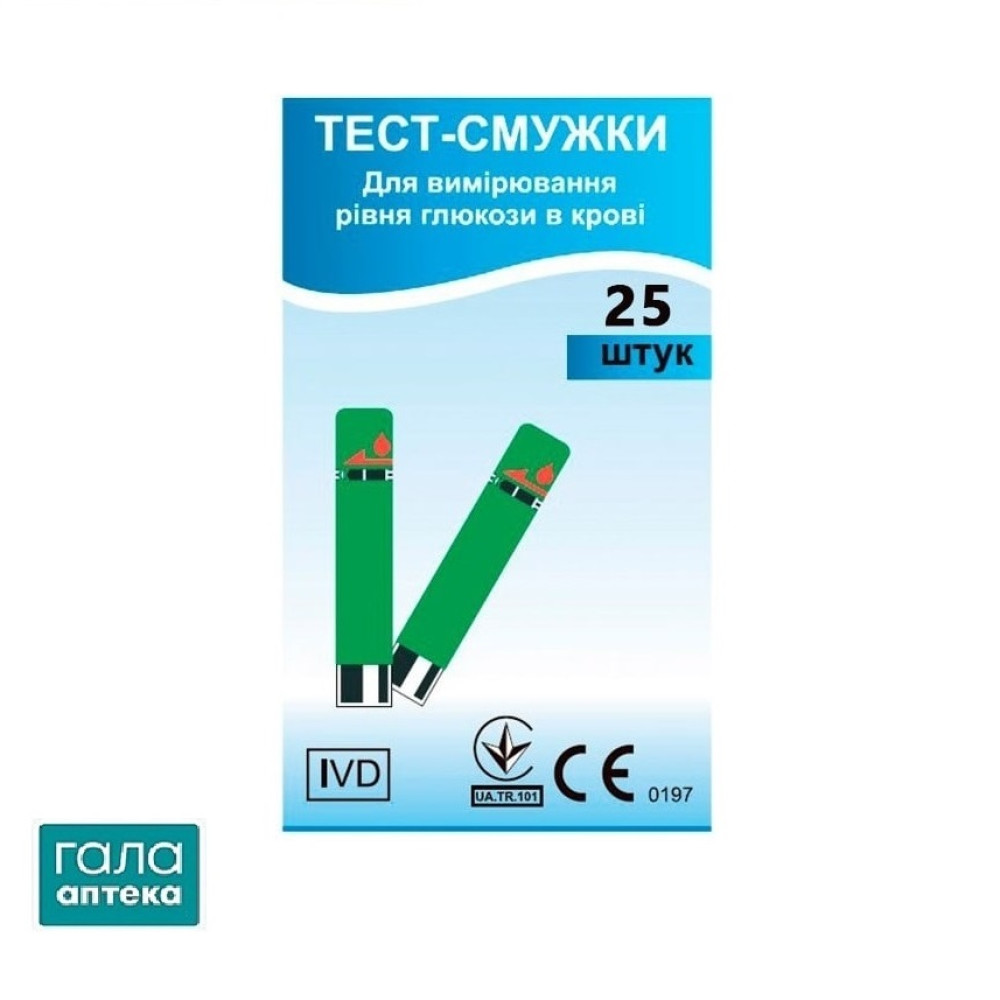 Тест-полоски для определения глюкозы Изи тач
