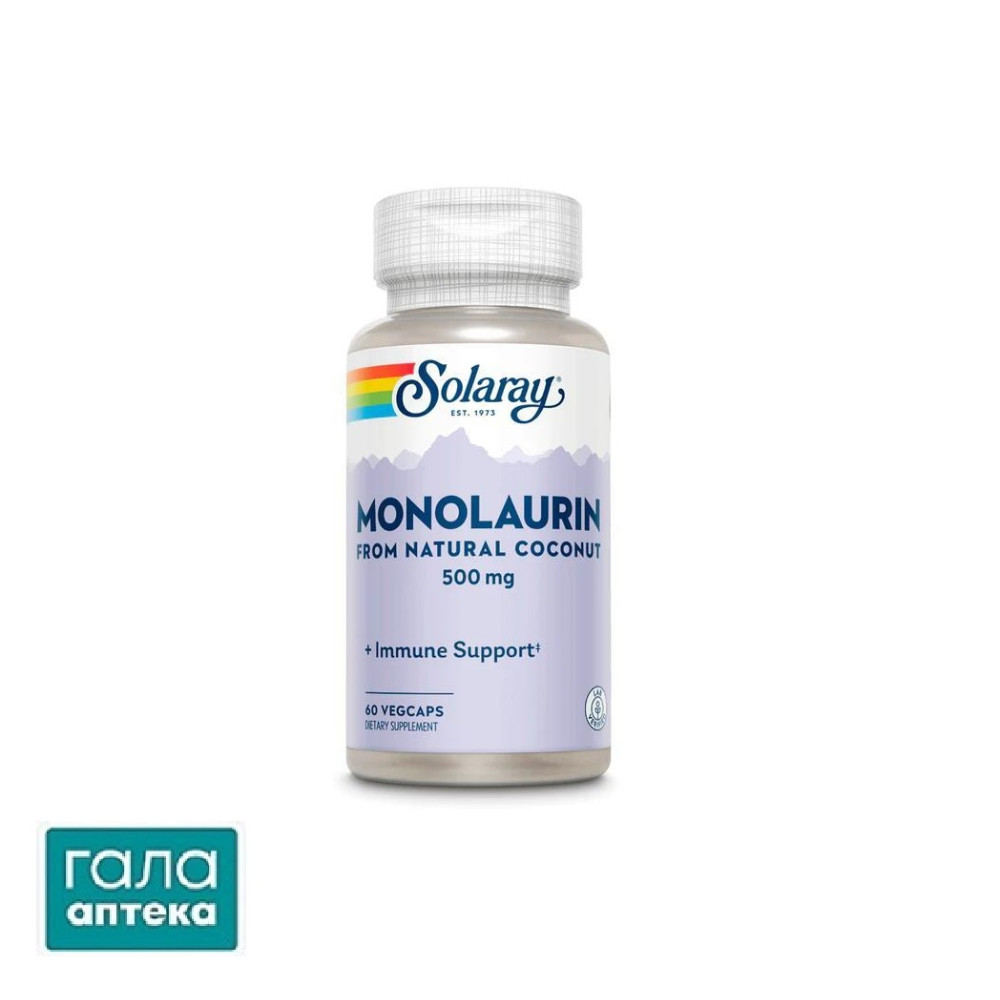 Solaray Monolaurin капс.вег. 500 мг №60