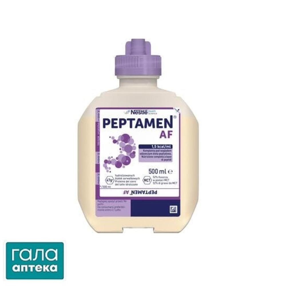 Смесь жидкая Нестле Peptamen AF Neutral Dual д/детей от 10 лет и взрослых 500 мл д/энт.
