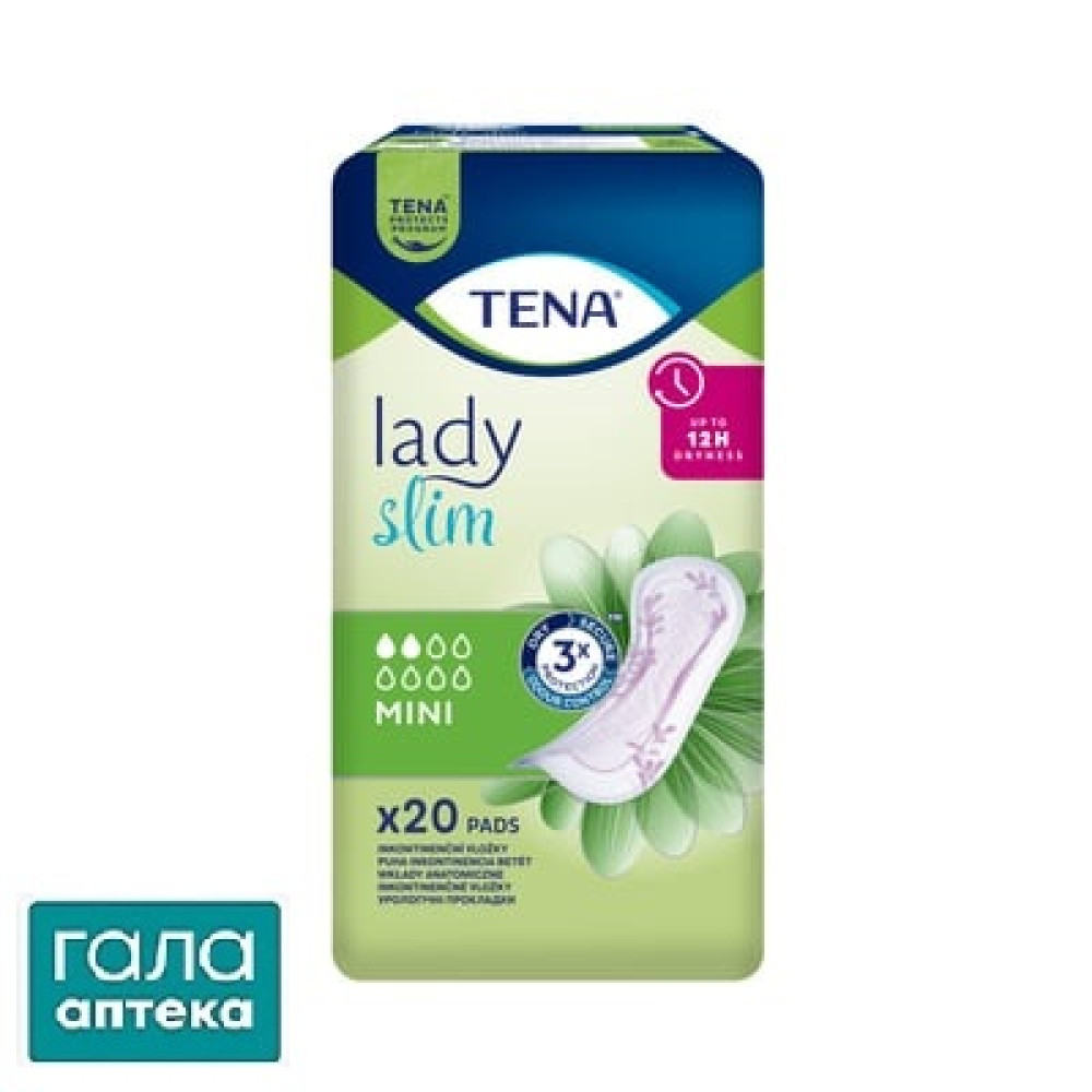 Прокладки уролог.Tena Lady Slim Mini №20