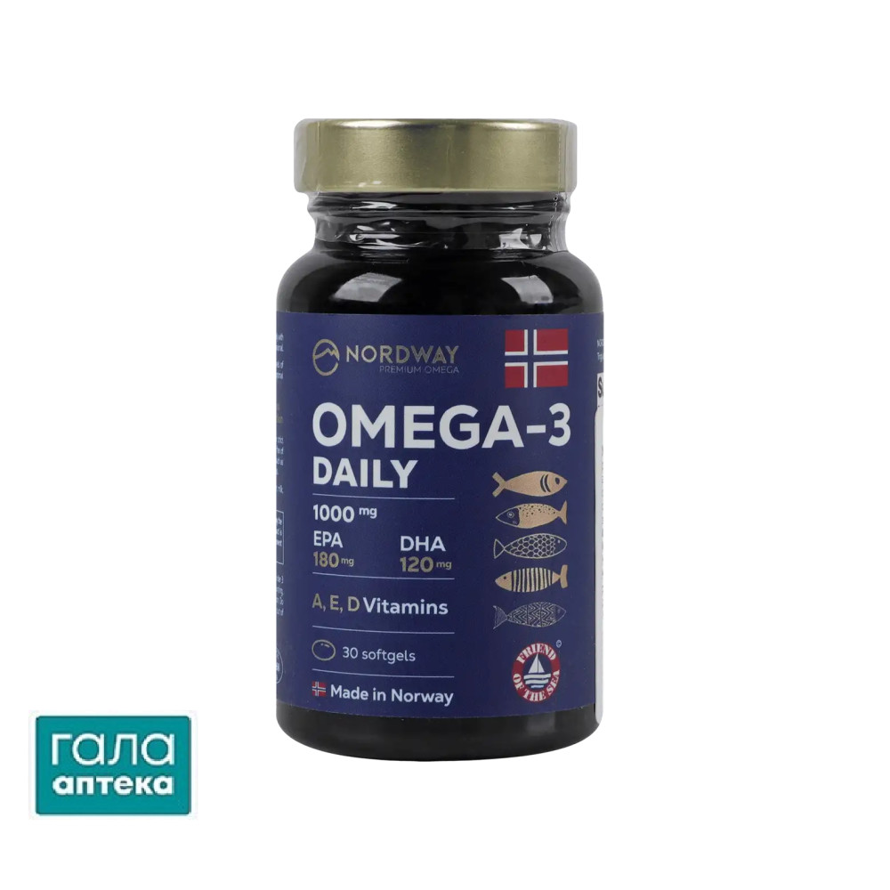 Nordway Омега -3 Дейлі 1000мг капс.N30