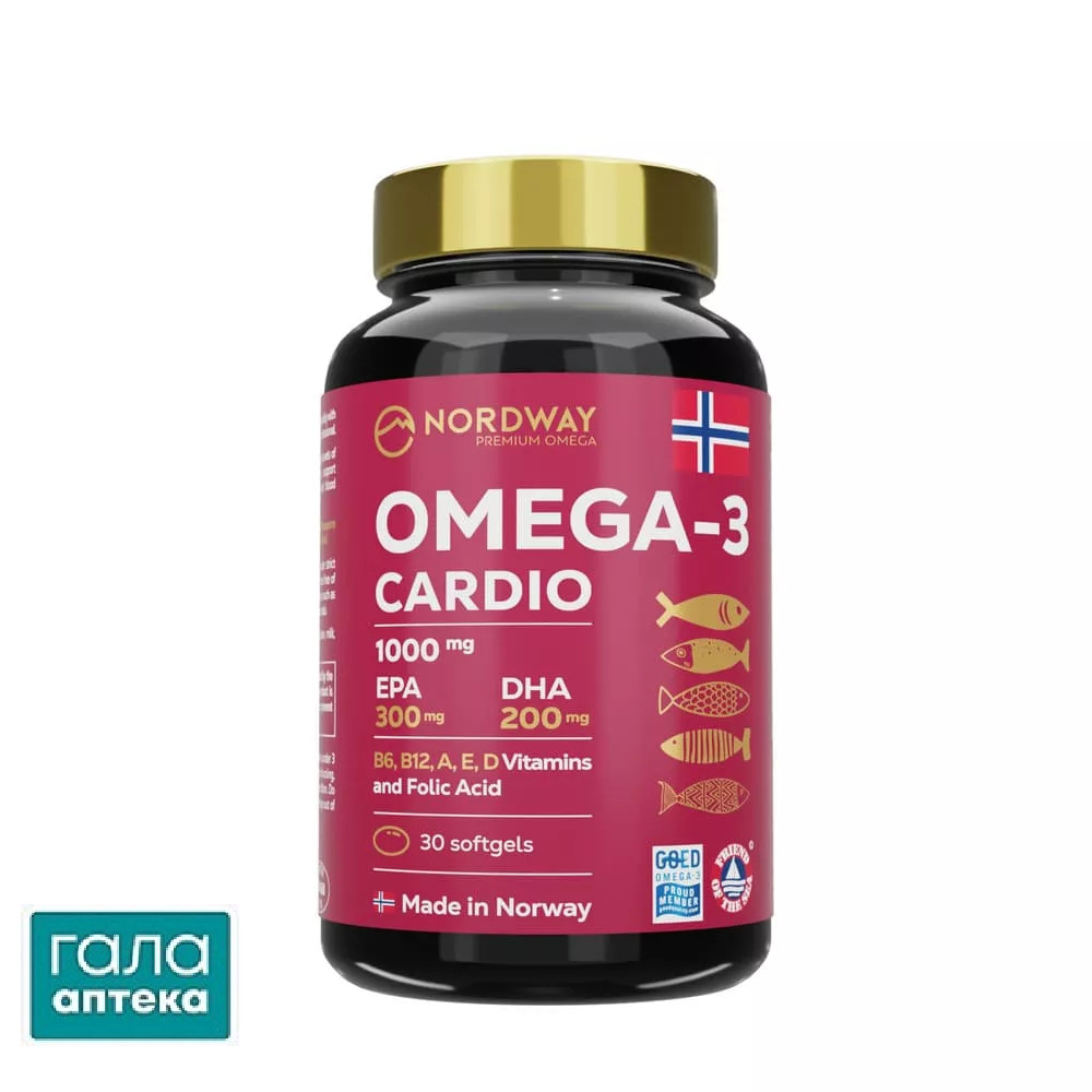Nordway Омега -3 Кардіо  1000мг капс.N30