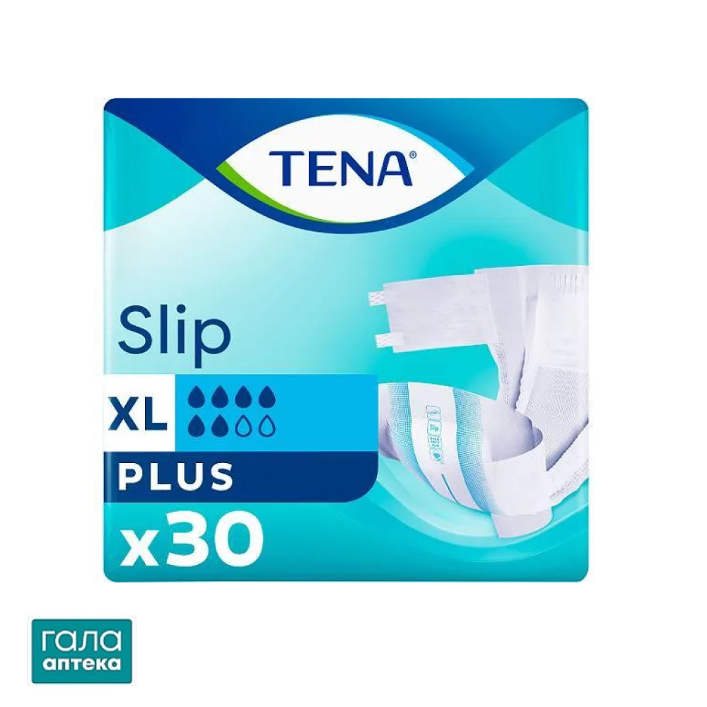 Подгузники для взрослых Tena Slip Plus, размер XL (Extra Large), 30 штук