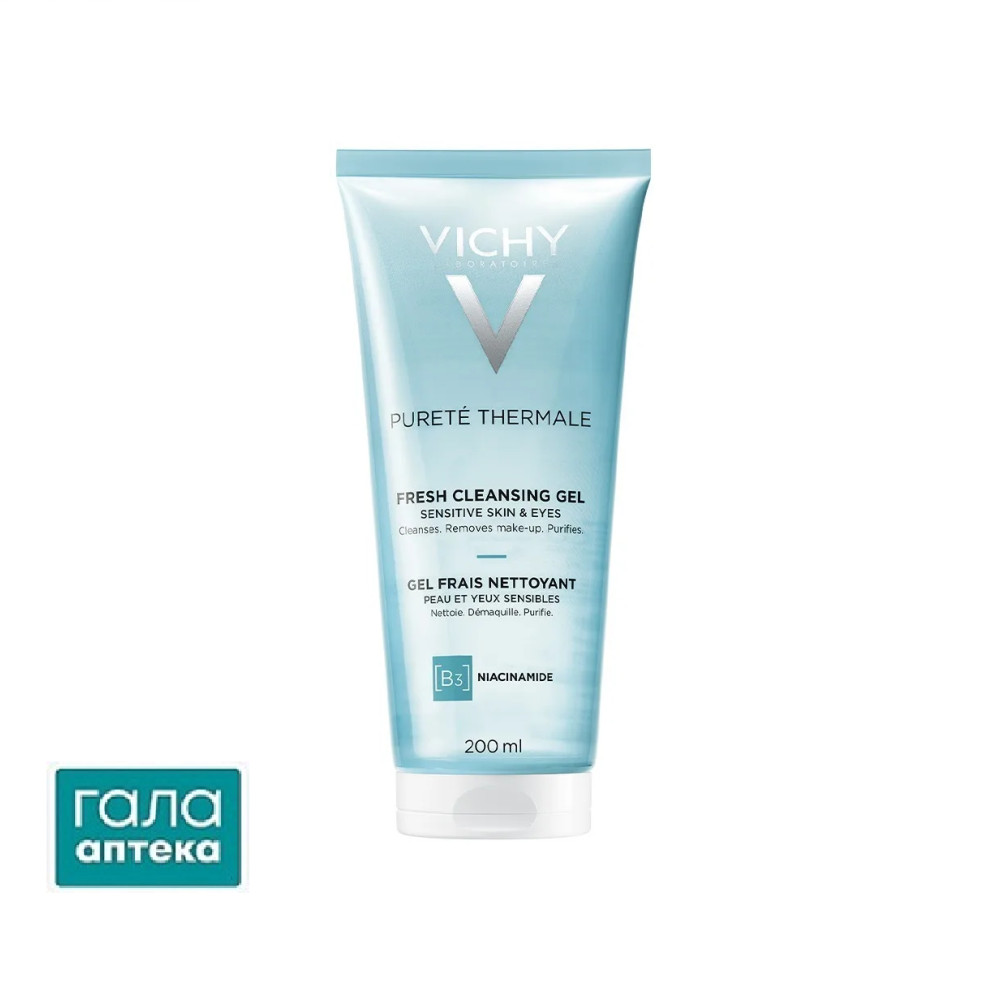 Гель для вмивання Vichy Purete Thermale освіжаючий очищуючий для всіх типів шкіри, навіть чутливої, 200 мл
