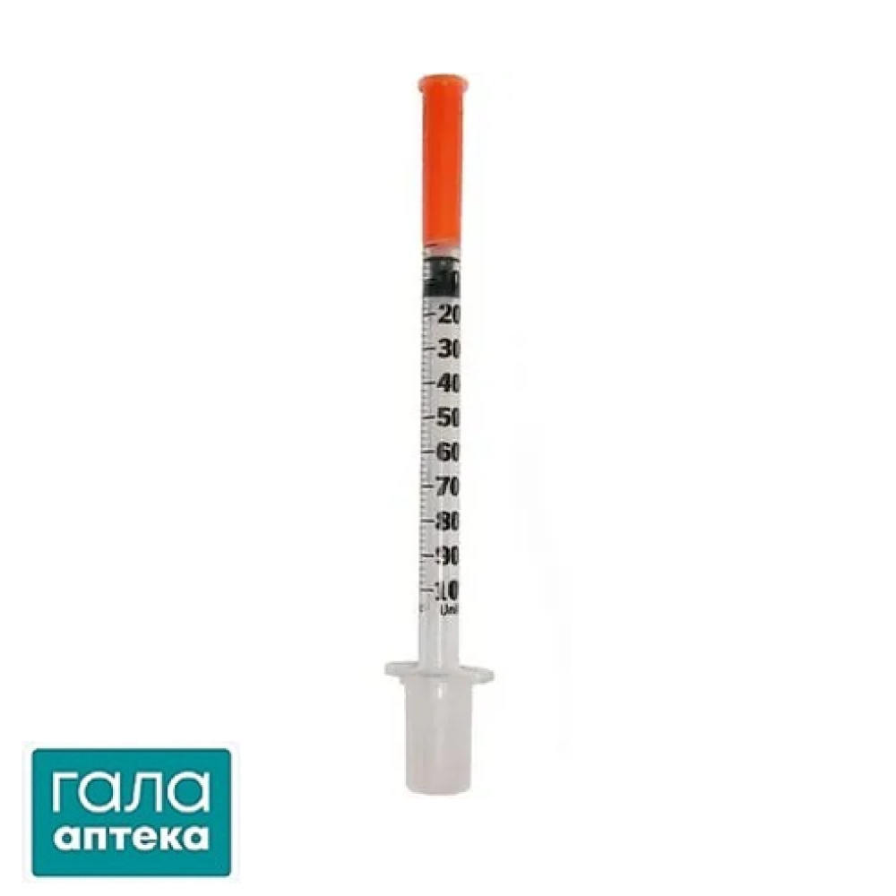 Шприц инсулиновый 1 мл U-100 BD Micro-Fine Plus 30G (0,30 x 8 мм), 1 штука