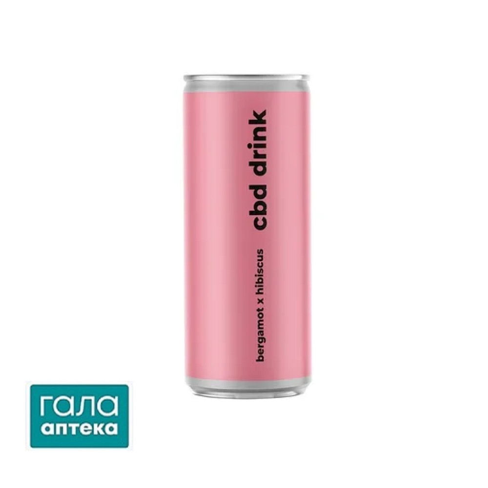 Напиток б.а.газ.натуральный ж/б Soda CBD DRINK HIBISCUS BERGAMOT 0.33л