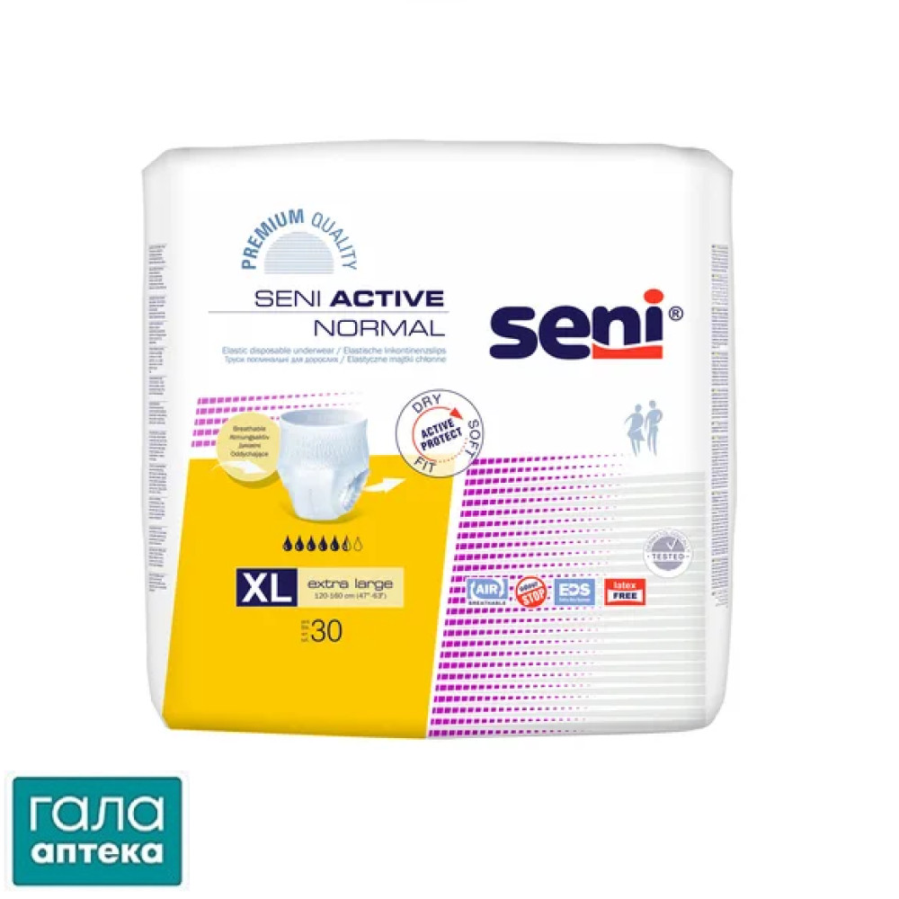 ТРУСИ д\дор.поглин.30 SENI active normal extra large  N30