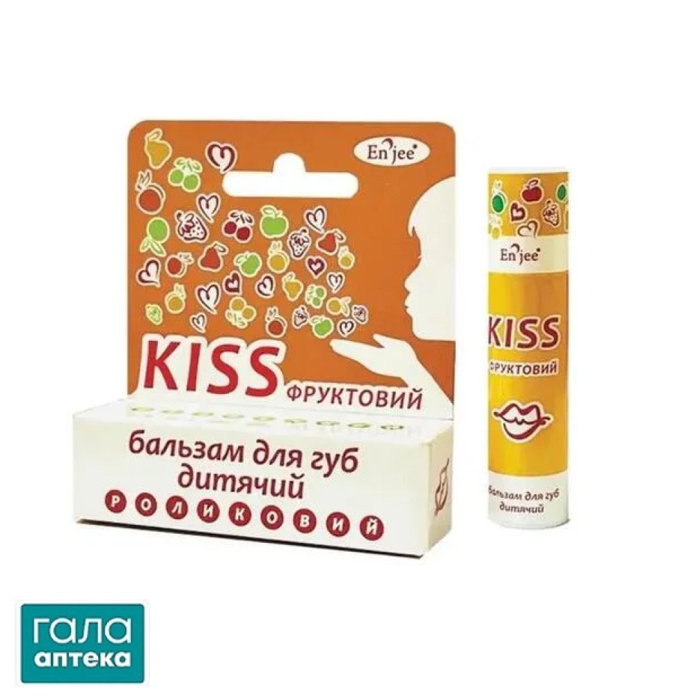 Бальзам для губ дитячий Enjee Kiss Фруктовий, 6 мл