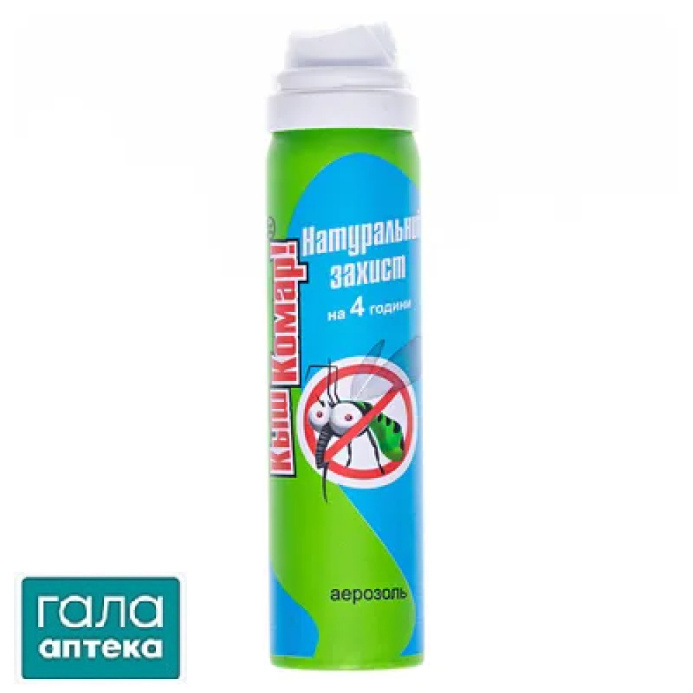Аерозоль-репелент Киш-Комар! захист 4 години для дорослих, 60 мл