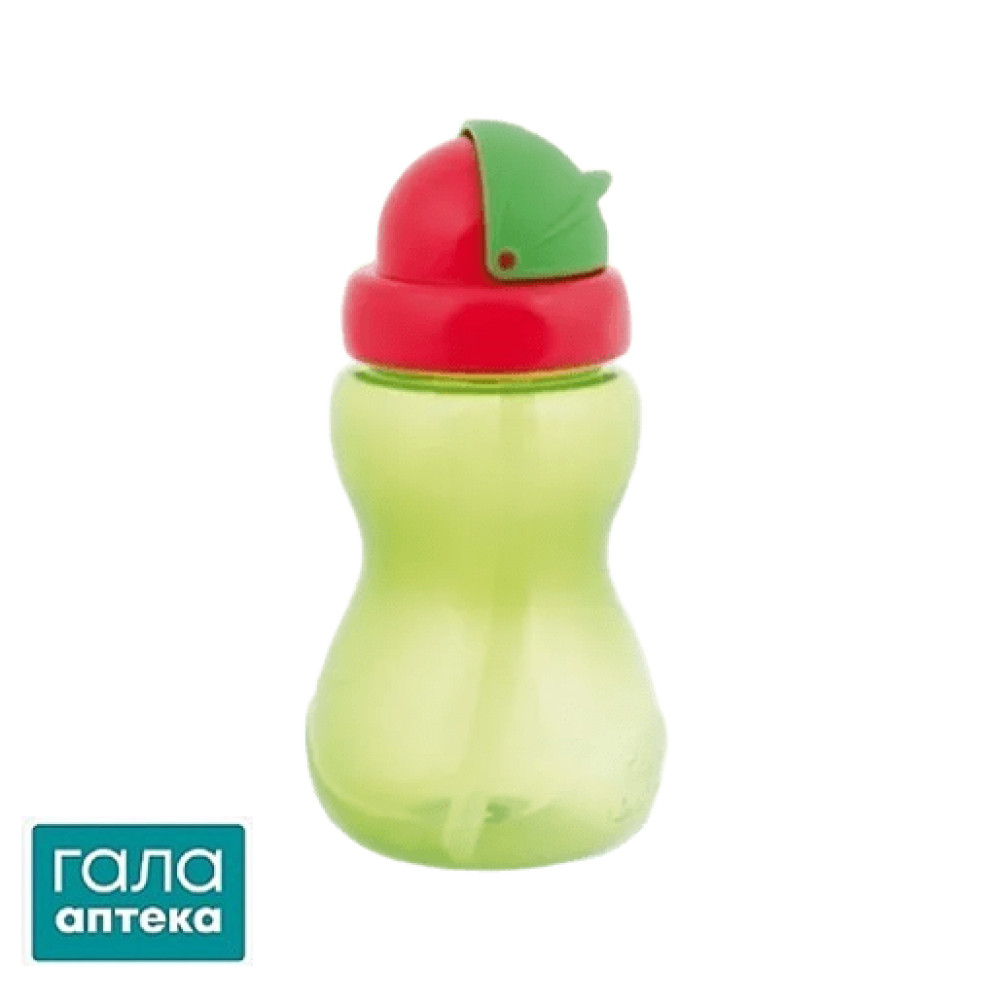 Поїльник Canpol babies спортивний з трубкою (малий), зелений, 56/109_gre, 270 мл