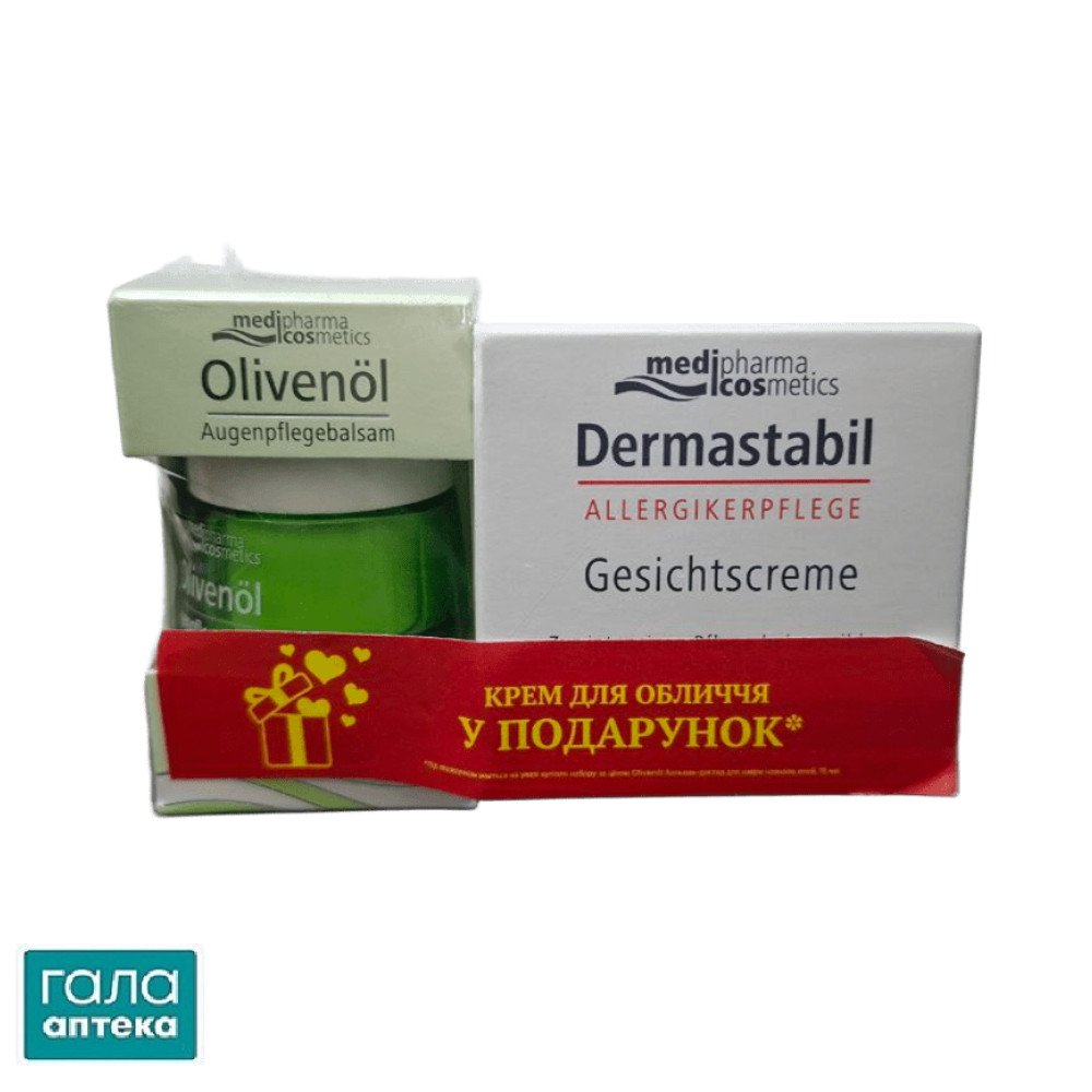Д 'олива Бальзам-догляд/шкіри навколо очей 15мл+Dermastabil крем жив.50мл
