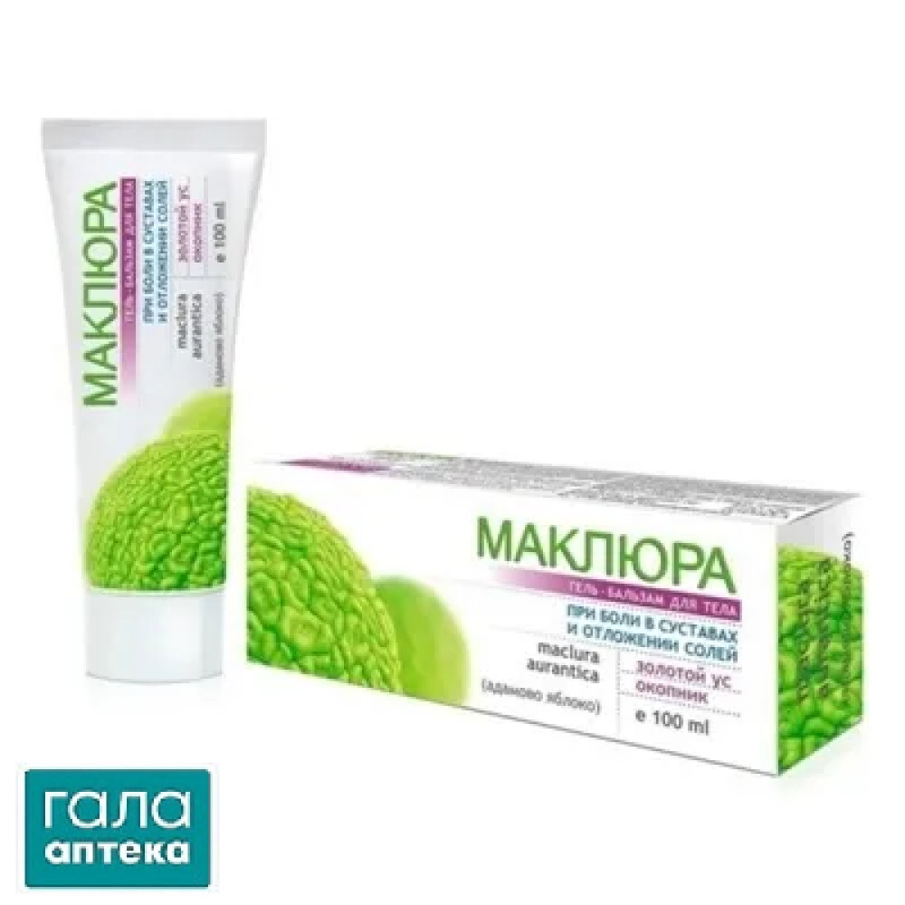 Гель-бальзам для тела Маклюра, золотой ус, живокост