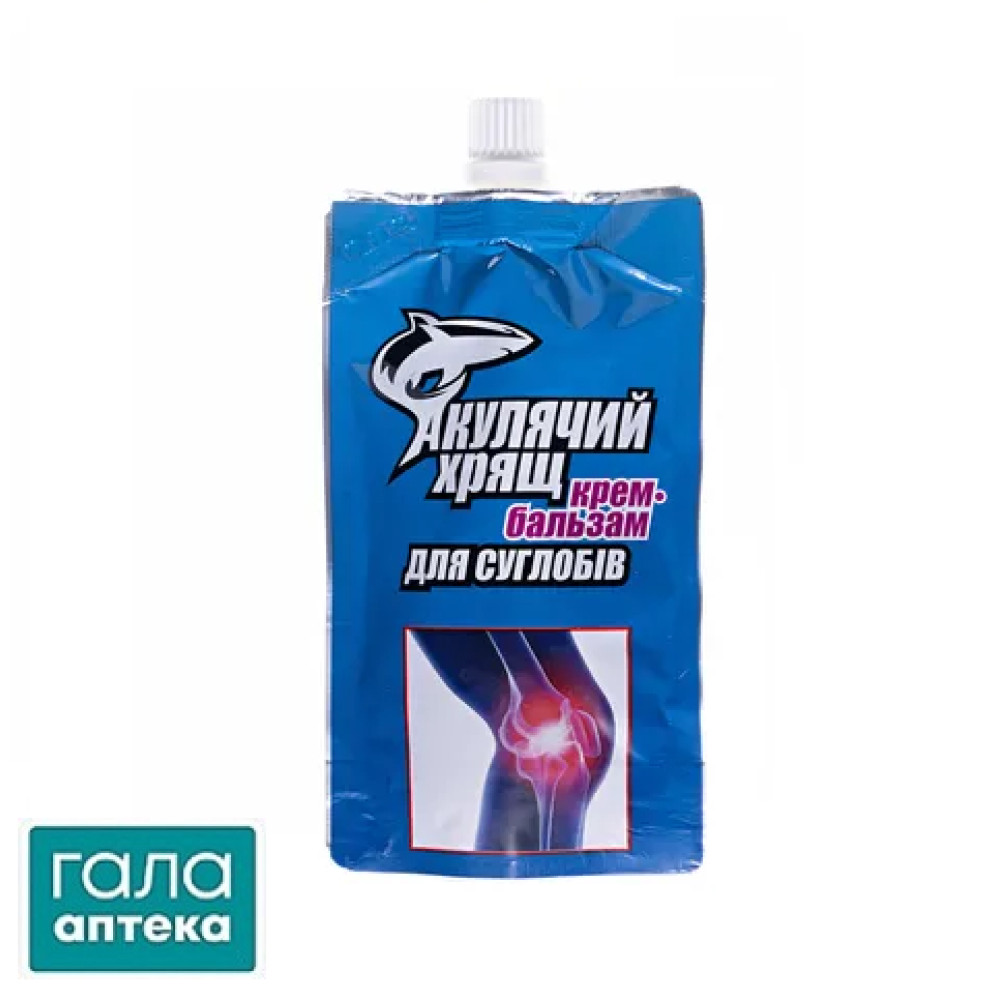 Акулячий Хрящ крем-бальзам для суглобів по 100 мл