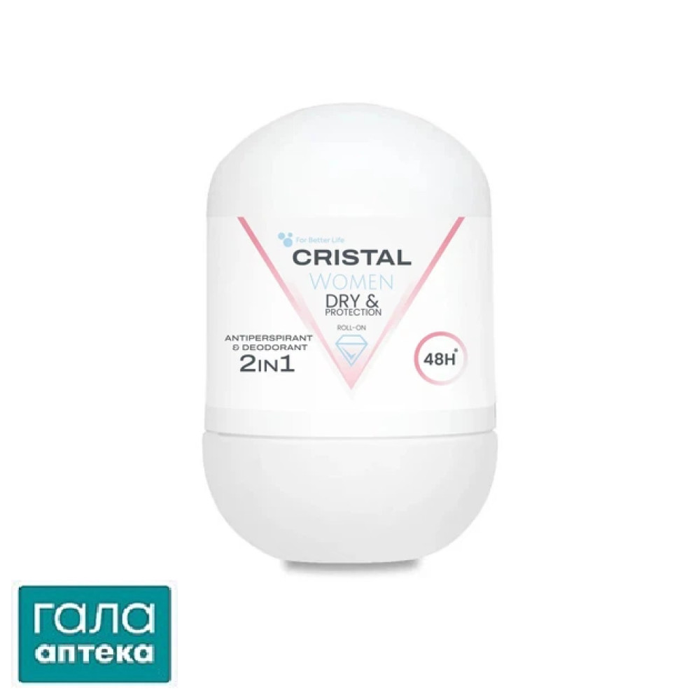Дезодорант-антиперсп. CRISTAL кульк. 2 в 1 д/жін.н