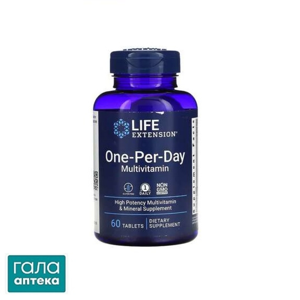 Life Extension One-Per-Day, Мультивітаміни Одна на день 60 таблеток