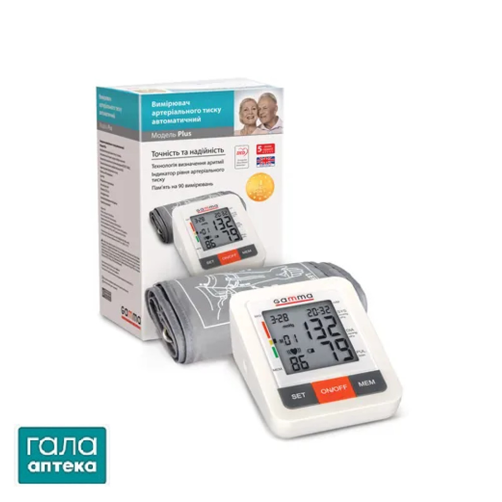 Тонометр Gamma Plus автоматичний з мережним адаптером