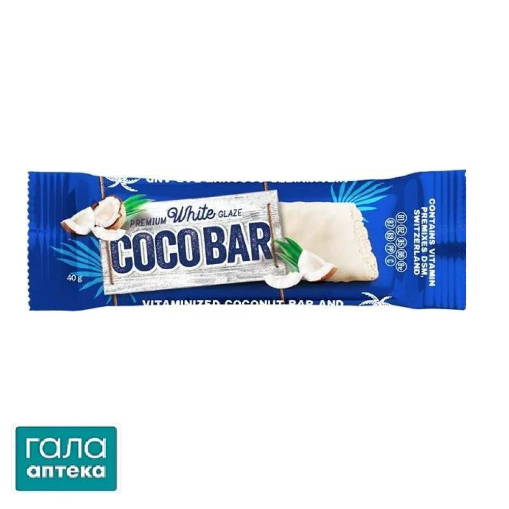 Батончик у білій кондитерській глазурі, т.м. «COCO BAR»