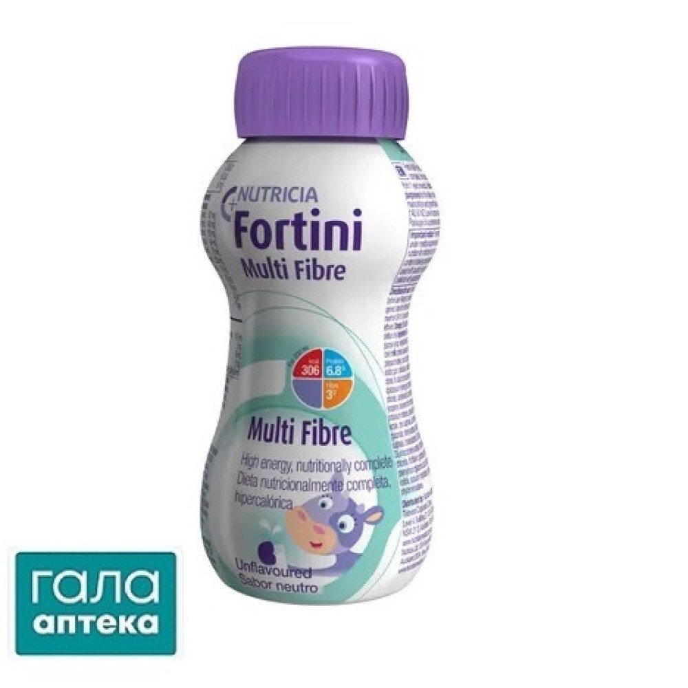 Ентеральне харчування Nutricia Fortini з харчовими волокнами від 1 року з нейтральним смаком, 200 мл