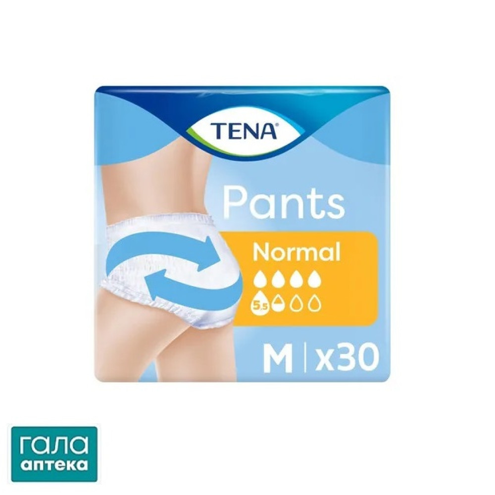 Подгузники-трусики для взрослых Tena Pants Normal, размер М (Medium), 30 штук