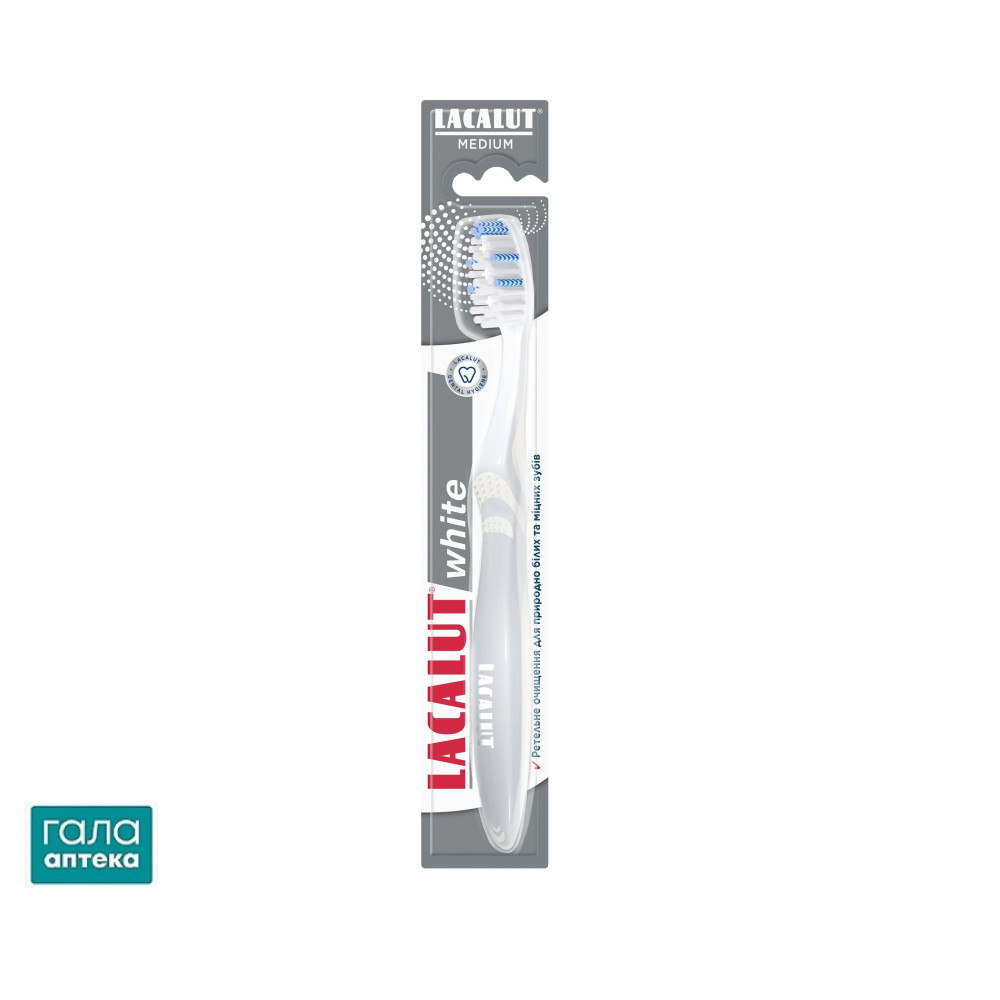 Зубная щетка Lacalut White, 1 шт