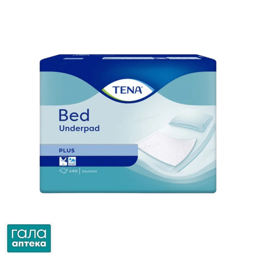 Пелюшки Tena Bed Underpad Plus одноразові поглинаючі 60 x 40 см, 40 шт