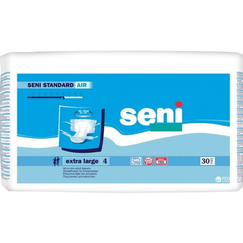 Подгузники для взрослых Seni Standard Air extra large, 30 штук