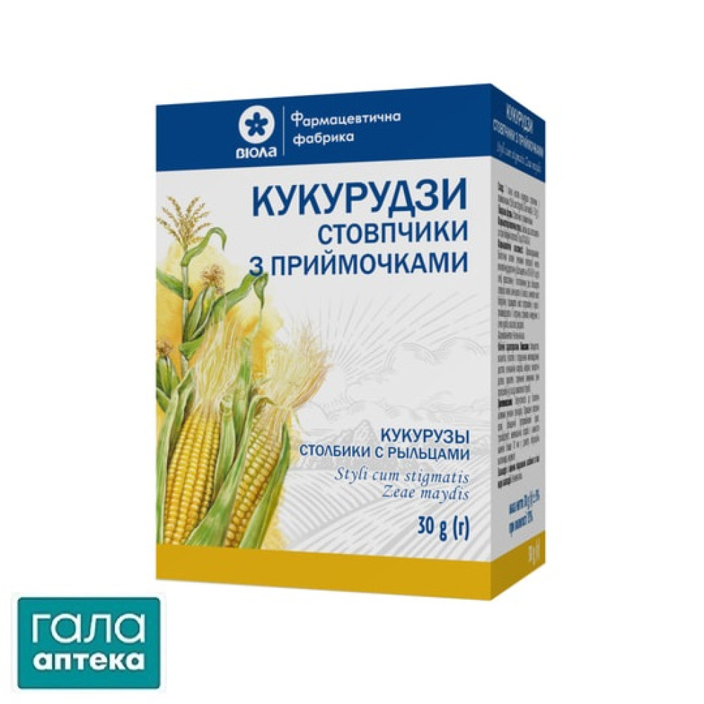 Кукурузы столбики с рыльцами пачка с внутренним пакетом 30 г