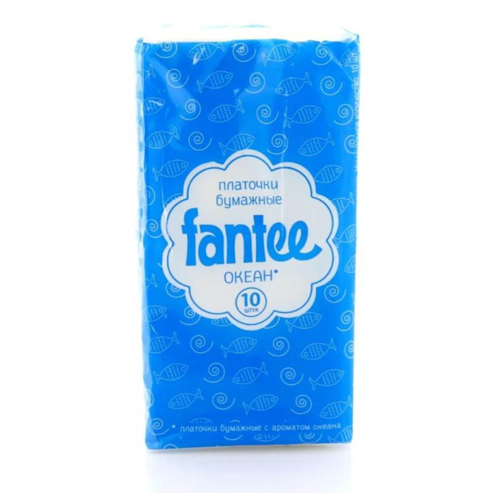 Хусточки паперові з аромат.океану fantee 10шт