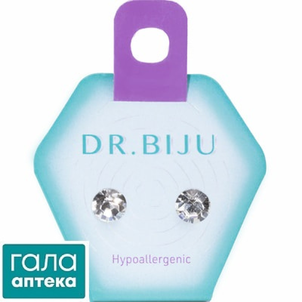 Dr.Biju Серьги Сириус 7.1mm/мм Хрусталь