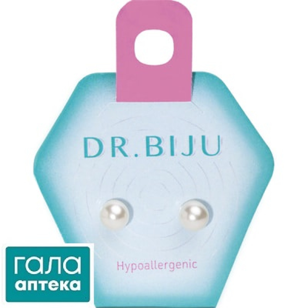 Dr.Biju Серьги Жемчужина 6.0mm/мм Белая