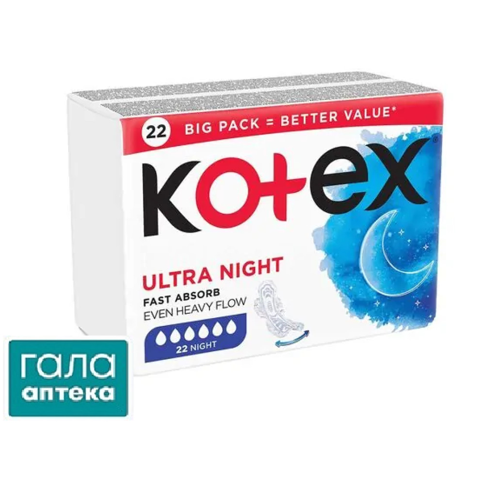 Прокл.Kotex Ultra Quadro Night 22x12