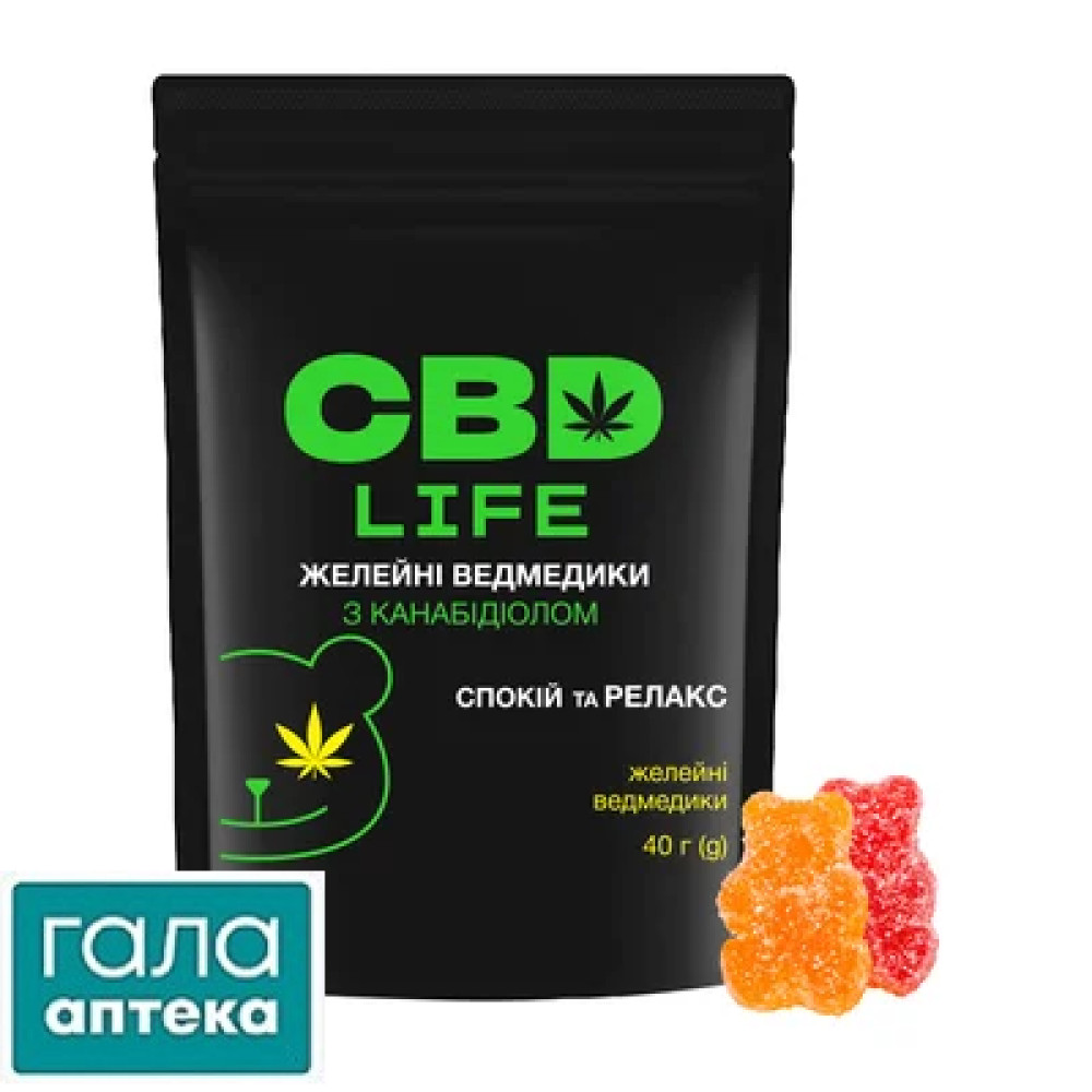 Желейні ведмедики з канабідіолом 40г ТМ CBD life