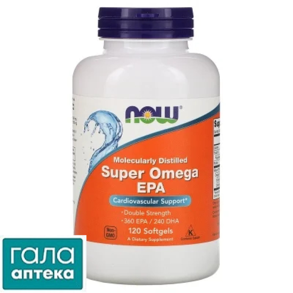 NOW Super Omega EPA капс.мягкий 1200мг 360/240 №120