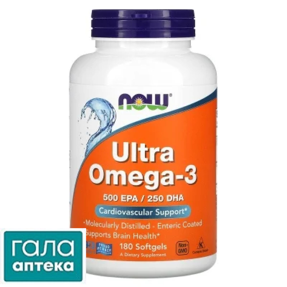 NOW ULTRA ОМЕГА-3 FO 500/250 №180