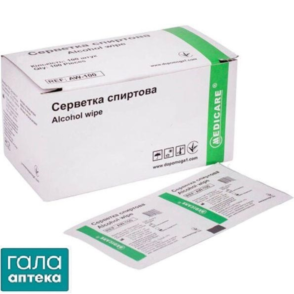 Салфетки спиртовые Медикеа
