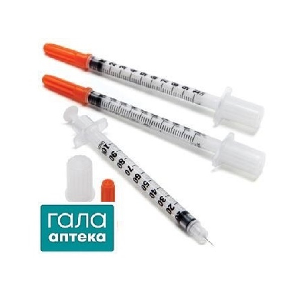 Шприц BD Micro-Fine plus1млU-100 (голка 0,30 (30G) * 8м