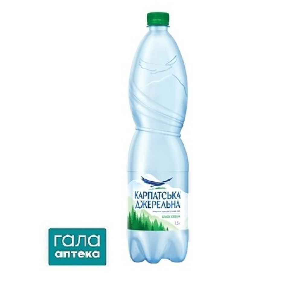 Вода мін. Карпатська Джерельна слабогазована 1,5л