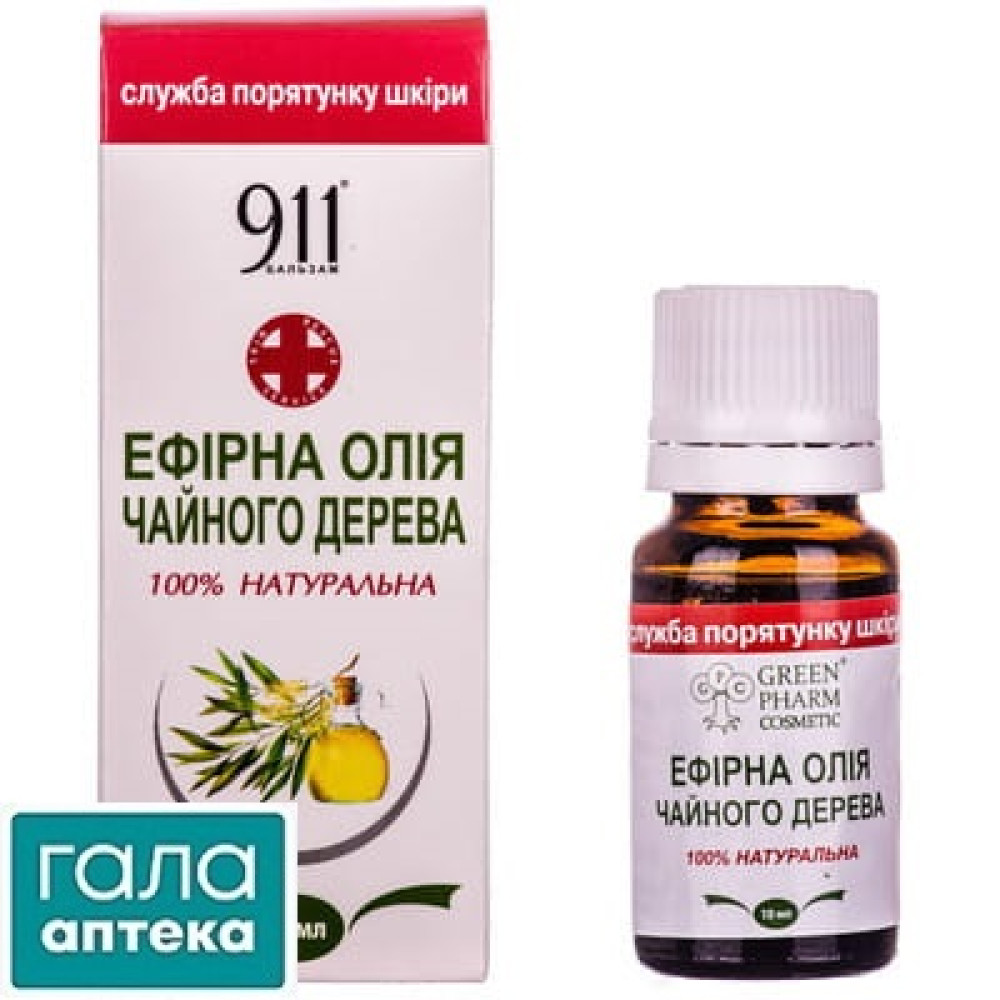 911 Олія ефірна чайного дерева 10 мл