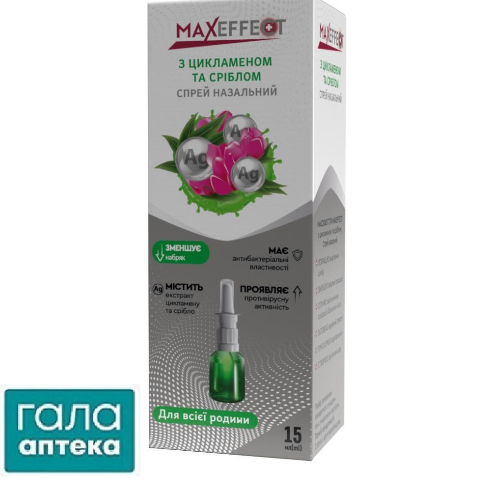 Максеффект з цикламеном і сріблом