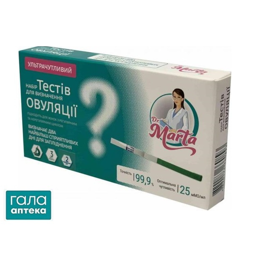 Тест для визначення овуляції Др. Марта