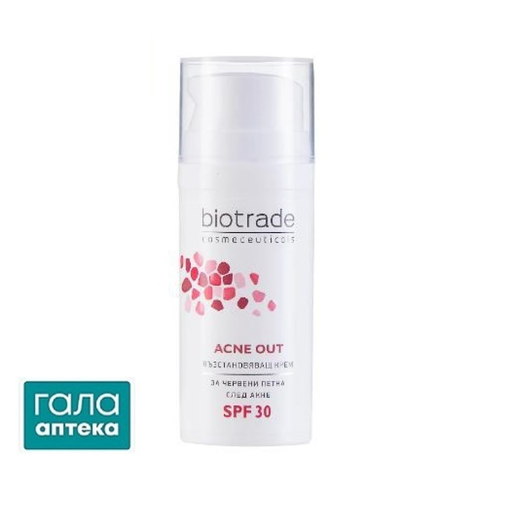 Biotrade Acne Out SPF 30 крем восстанавливающий для кожи со следами постакнет, 30 г