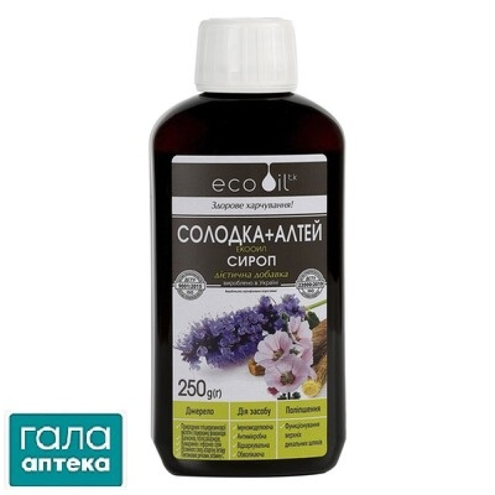 Солодка+Алтей сироп пляшка полімерн. 250 г