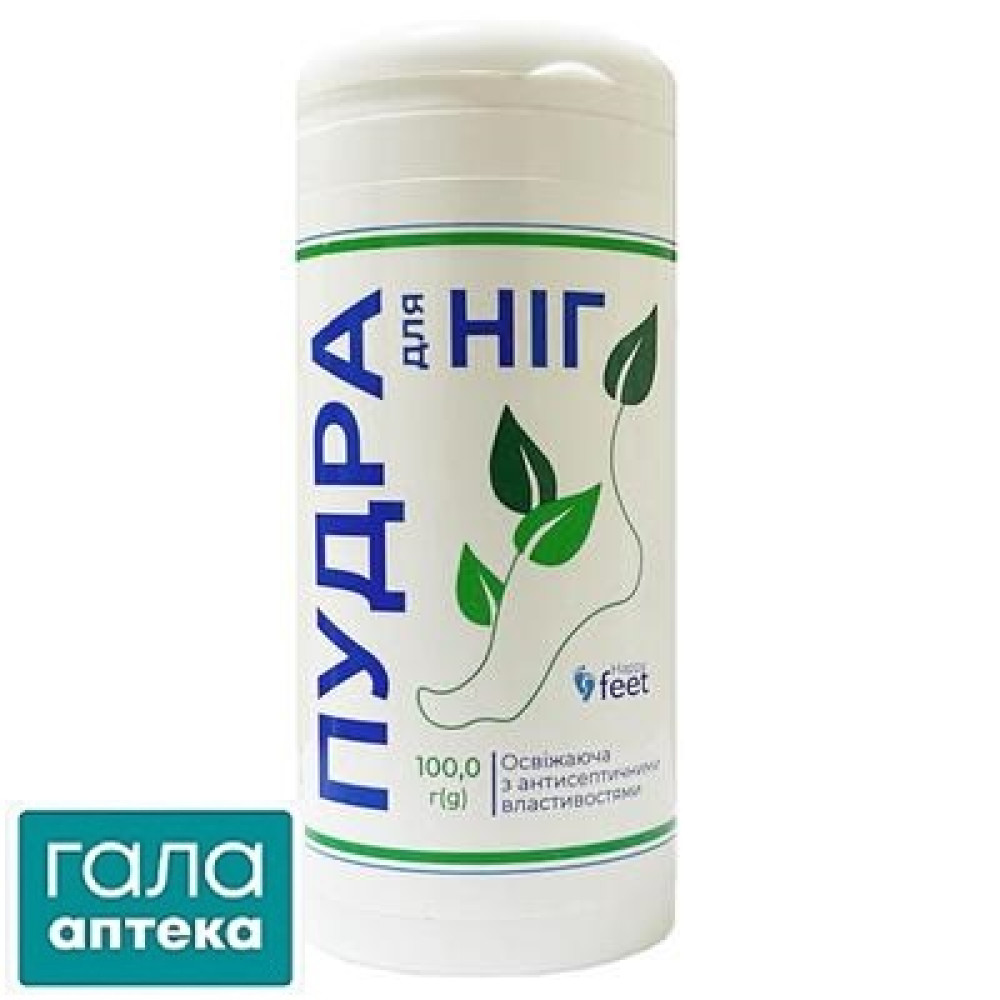 Хеппі фіт Enjee пудра д/ніг освіжаюча 100г