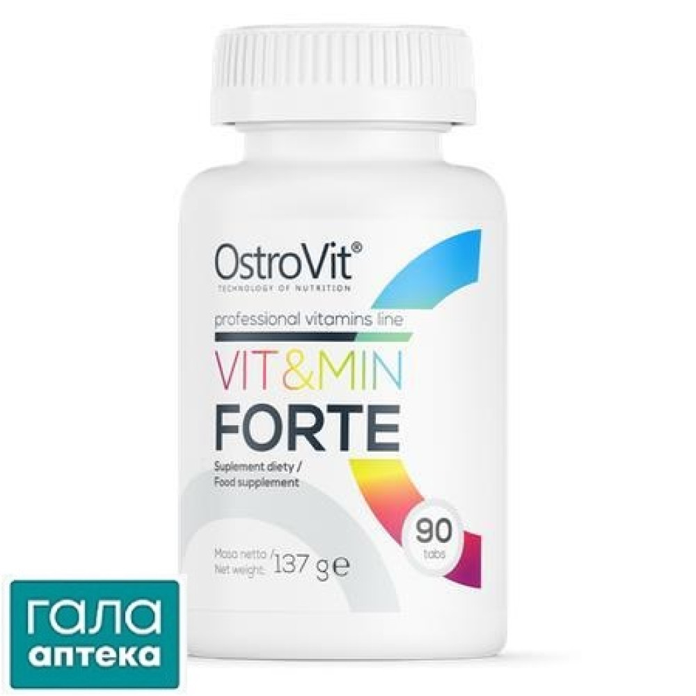 Витамины OstroVit Vit & Min форте, 90 таблеток