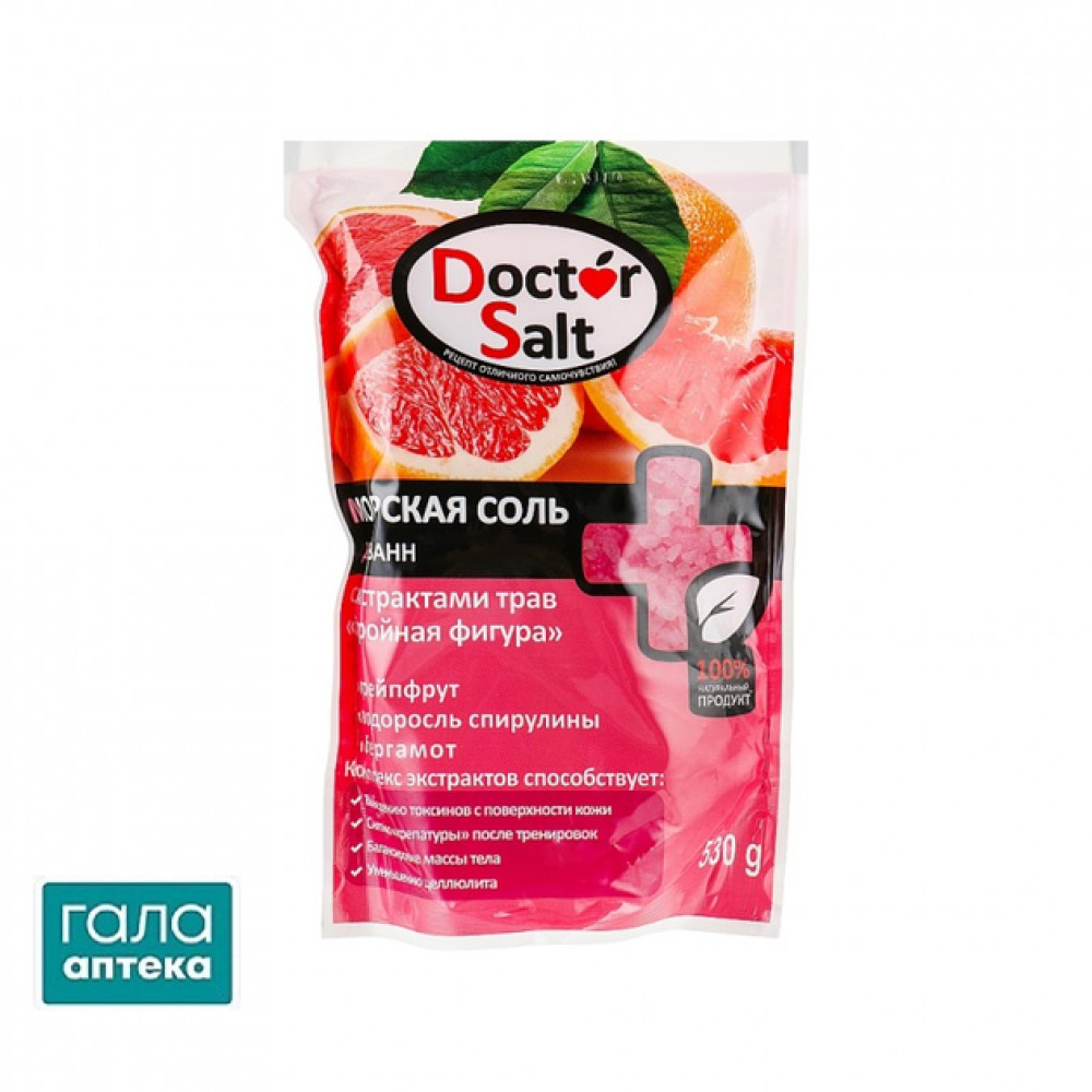 Doctor Salt сіль д/ванн з екстр. трав 530г Струнка фігура
