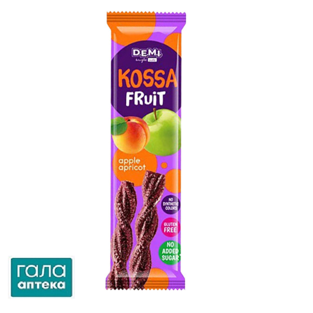 Kossa Fruit пастила фруктова 15г абрикос