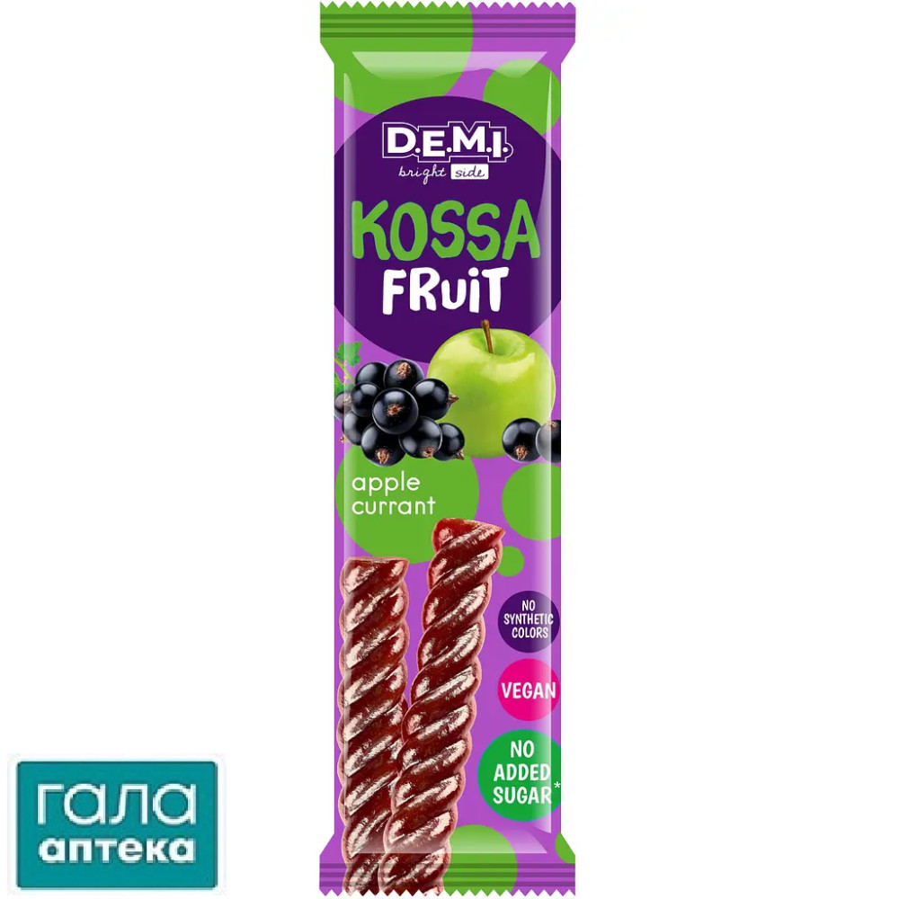 Kossa Fruit пастила фруктова 15г смородина