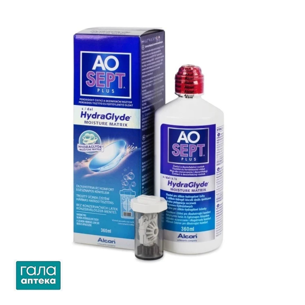 Раствор д/линз AOSept Plus HydraGlyde 360 ​​мл